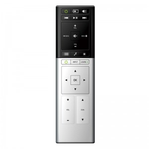 Hochwertige OEM IR \\/ RF-Universalfernbedienung in Aluminiumoptik für LG TV \\/ Set-Top-Box